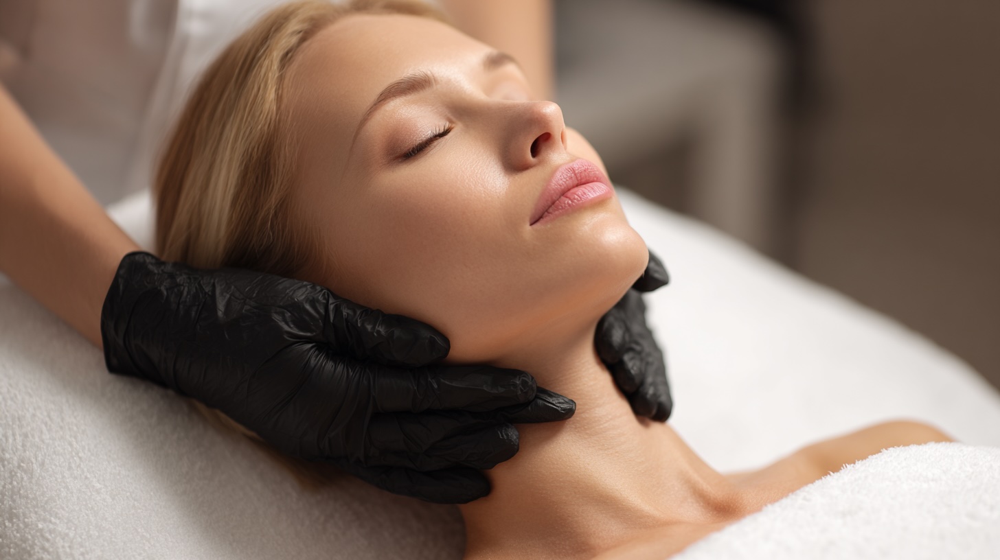 как разгладить заломы на шее и декольте