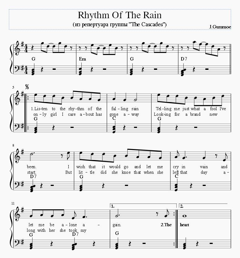 Rhythm Of The Rain