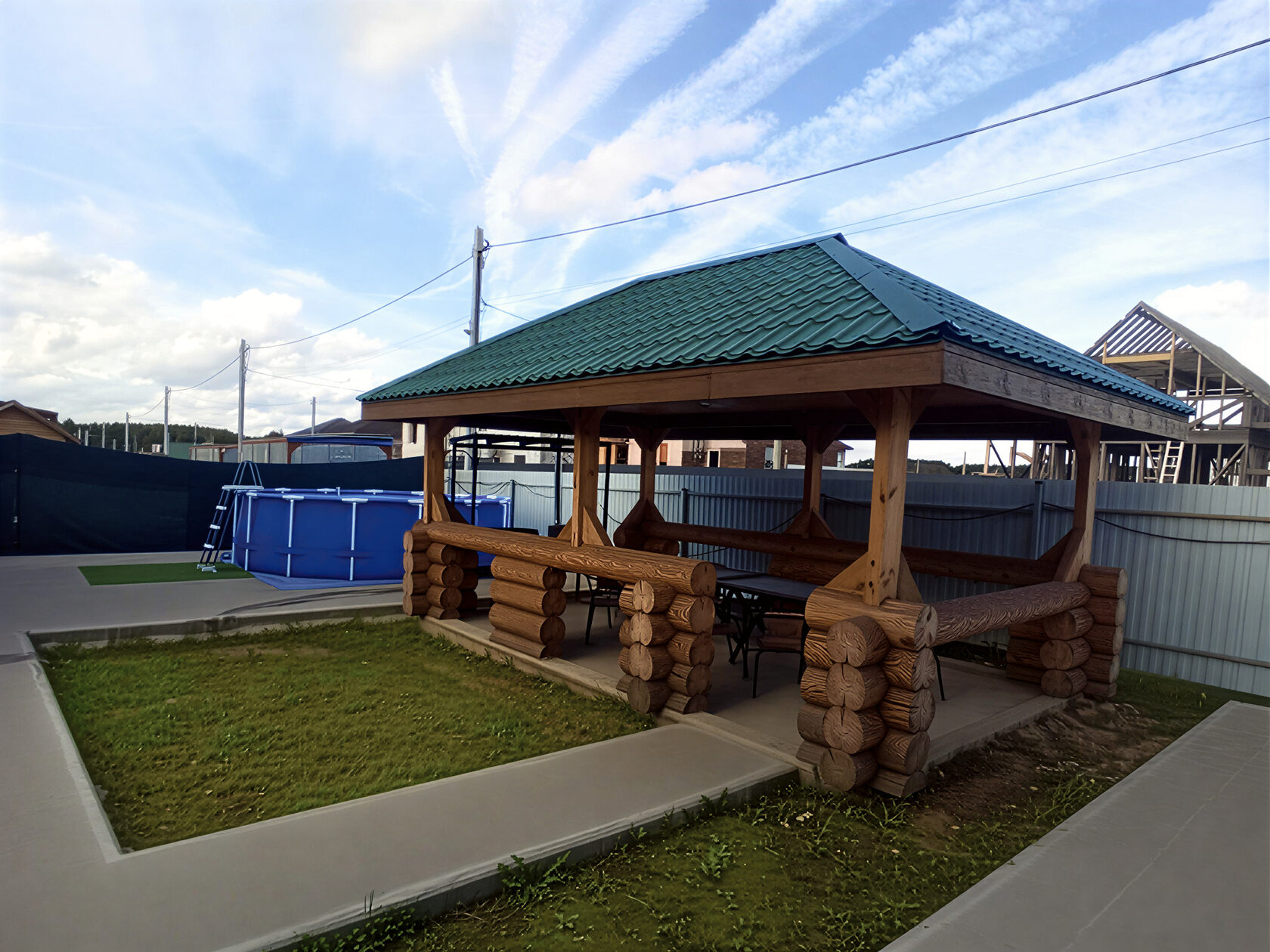 Мангальная зона в бане в Люберцах - профессиональный мангал - Богатырские бани