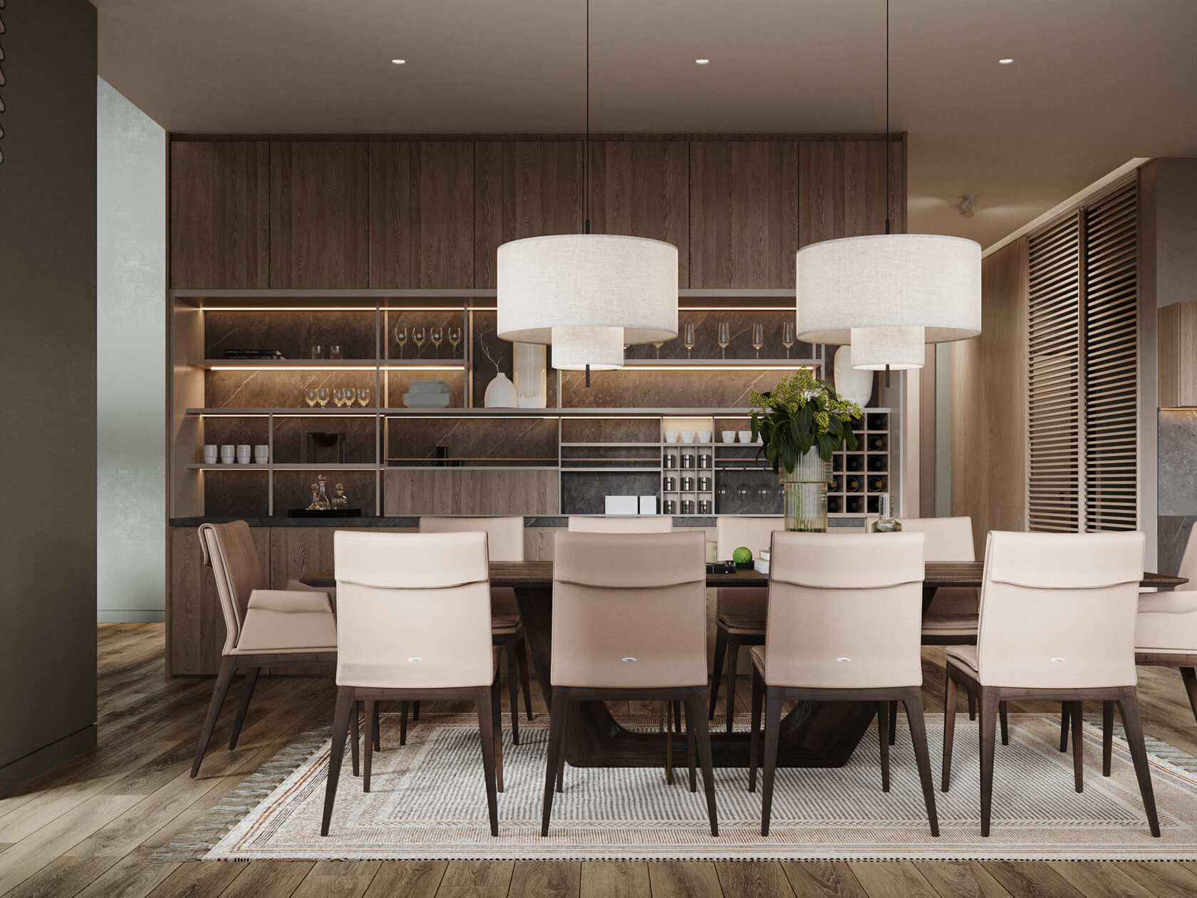 Дизайн интерьера кухни-гостиной в загородном доме