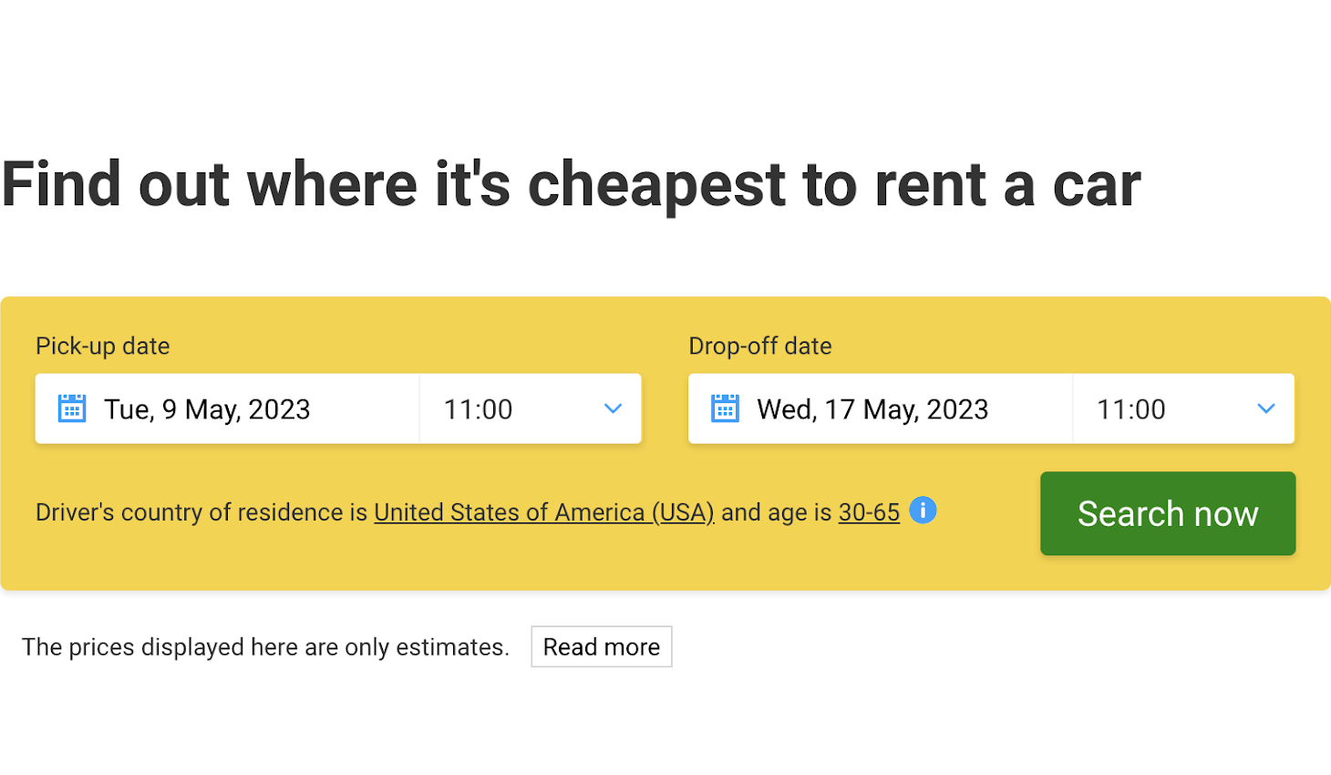New innovative destination price comparison tool launched globally