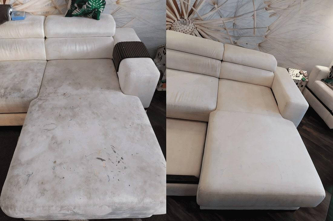Фото химчистка мебели до и после