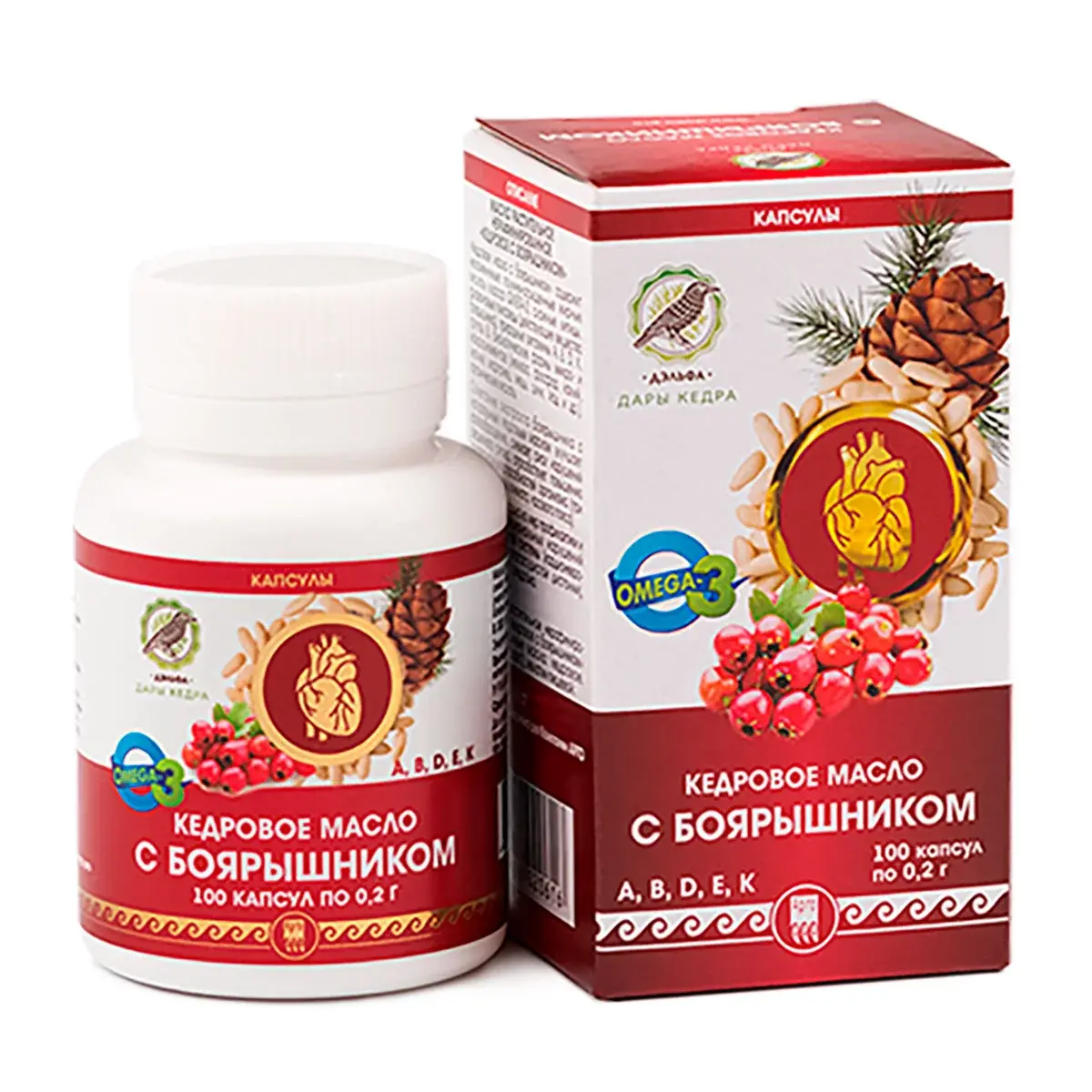 Масло кедровое с боярышником