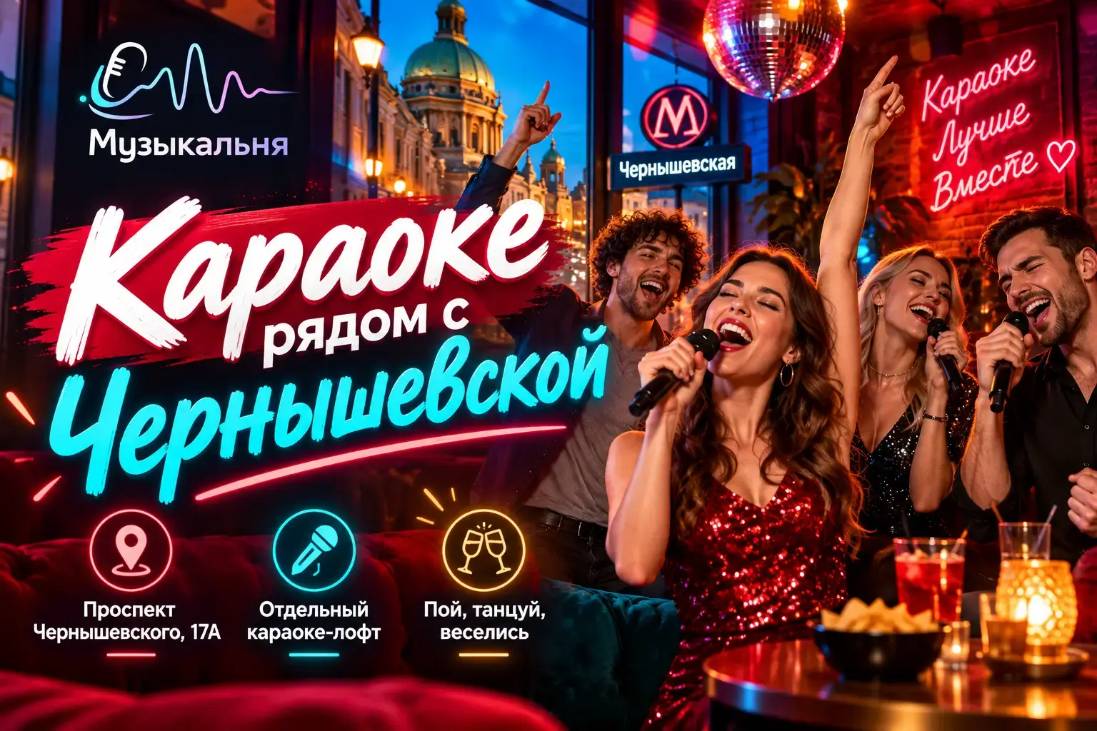 Караоке рядом с Чернышевской: где спеть своей компанией в Санкт-Петербурге