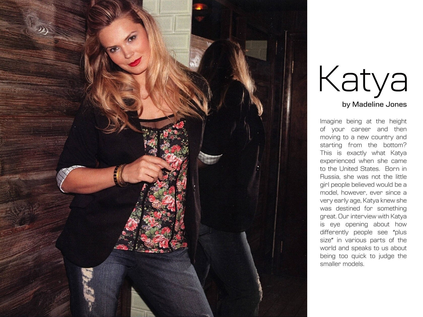 Katya Zharkova Plus Model Magazine