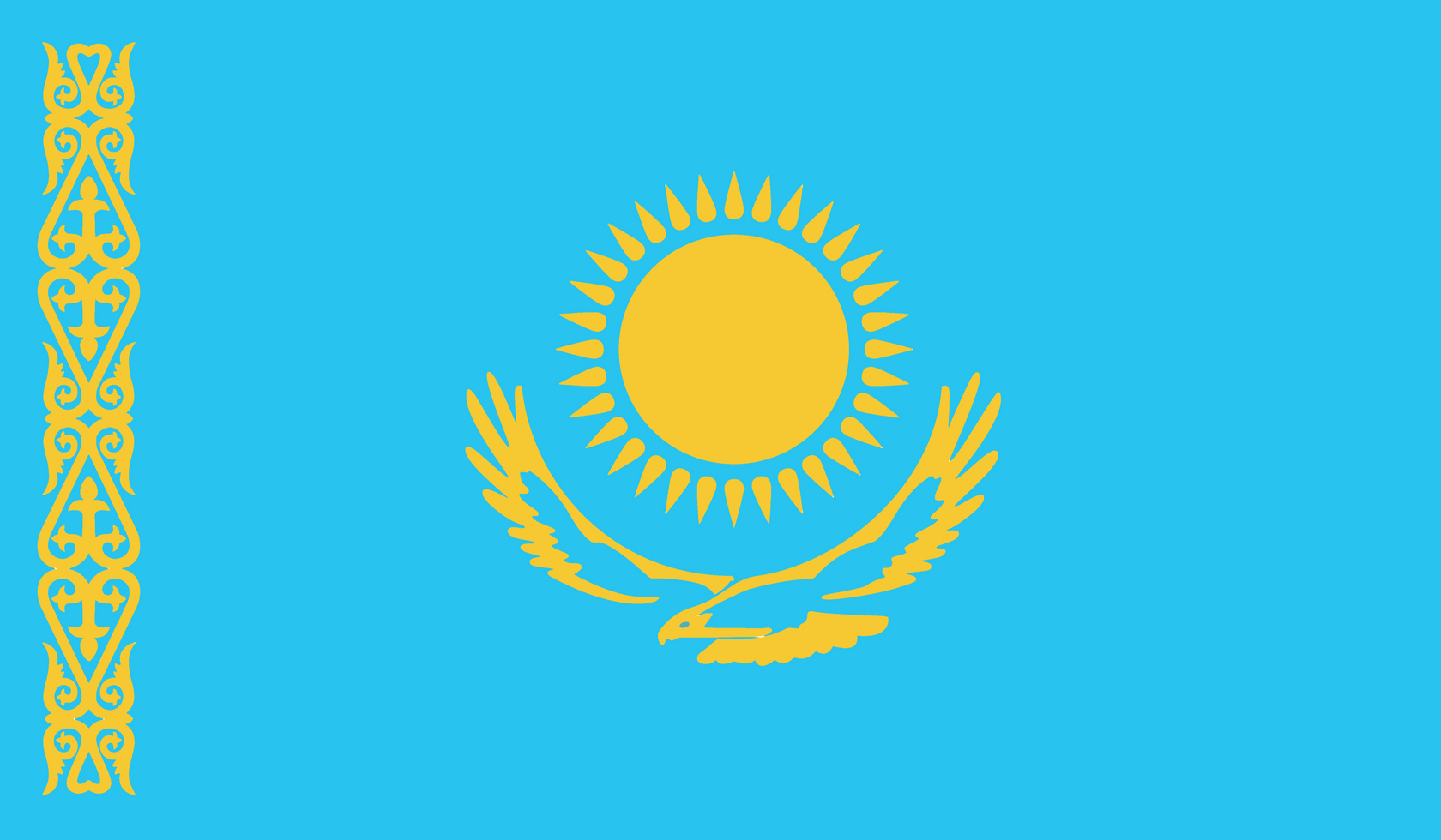 Флаг Казахстана