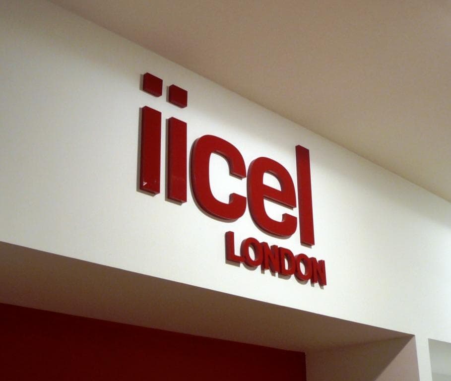 Несветовая плоская вывеска для офиса