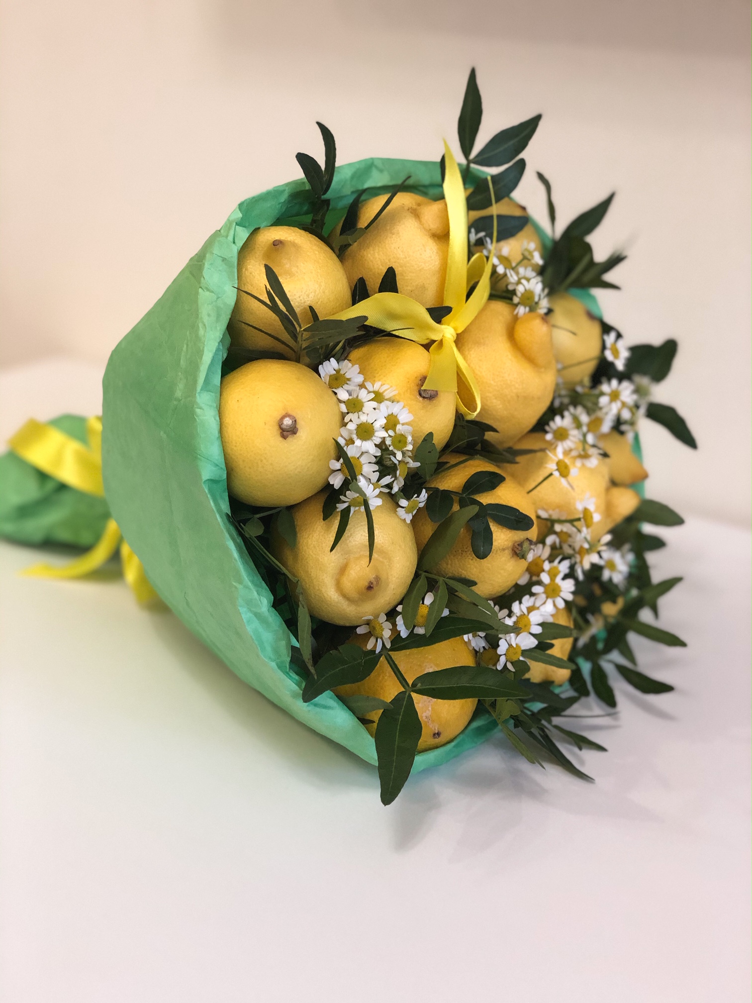 Букеты из лимонов
