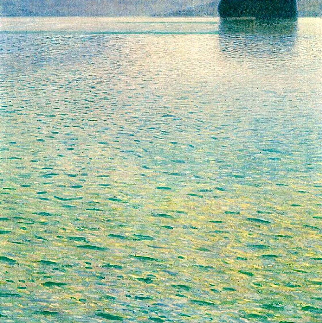 картина австрийского художника Густав Климт, «Остров на озере Аттерзее»,