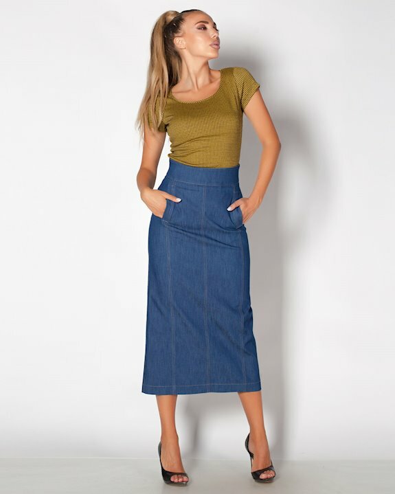 Дълга дънкова пола от онлайн магазин Efrea