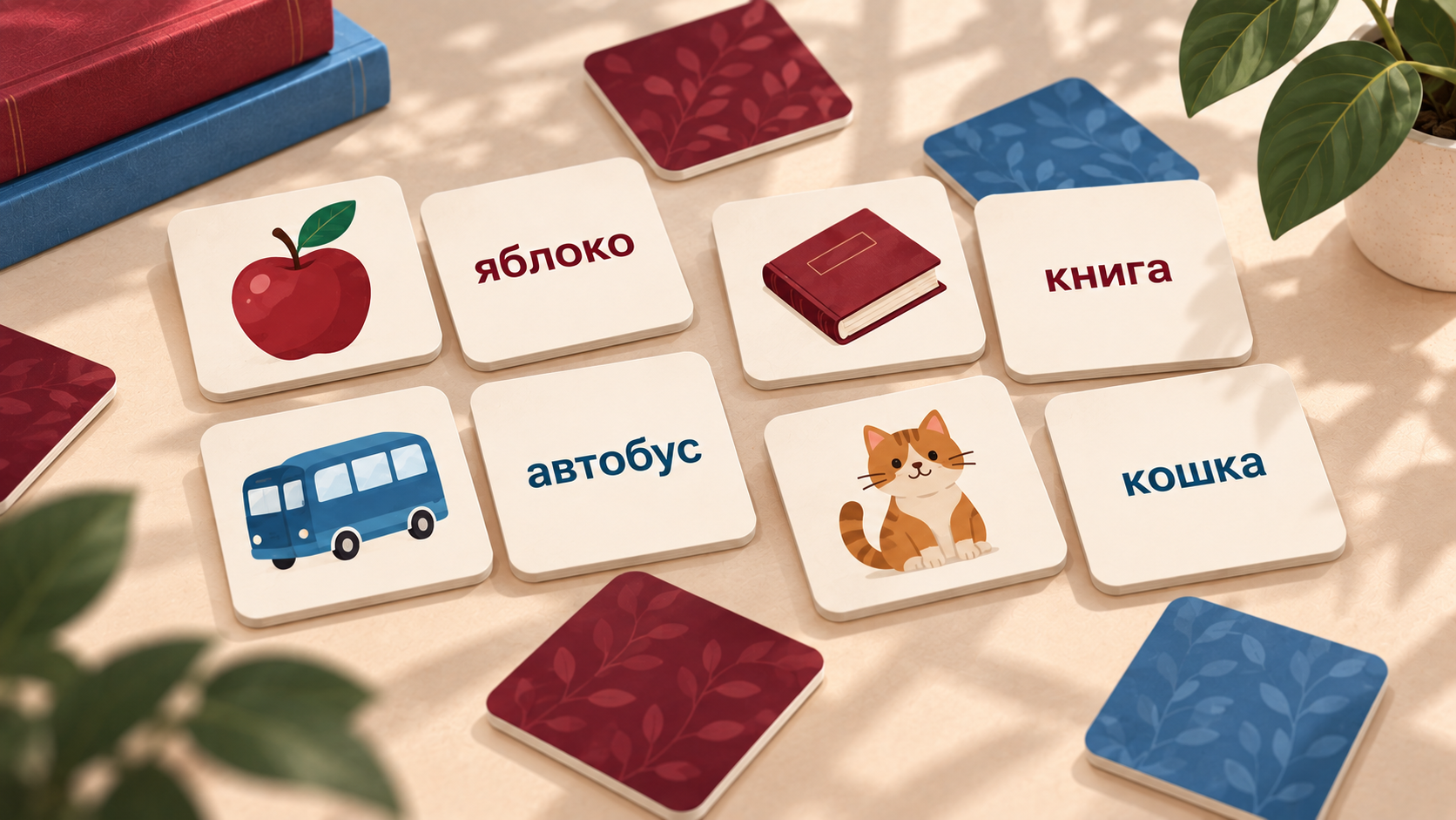 Russian Memo memory game