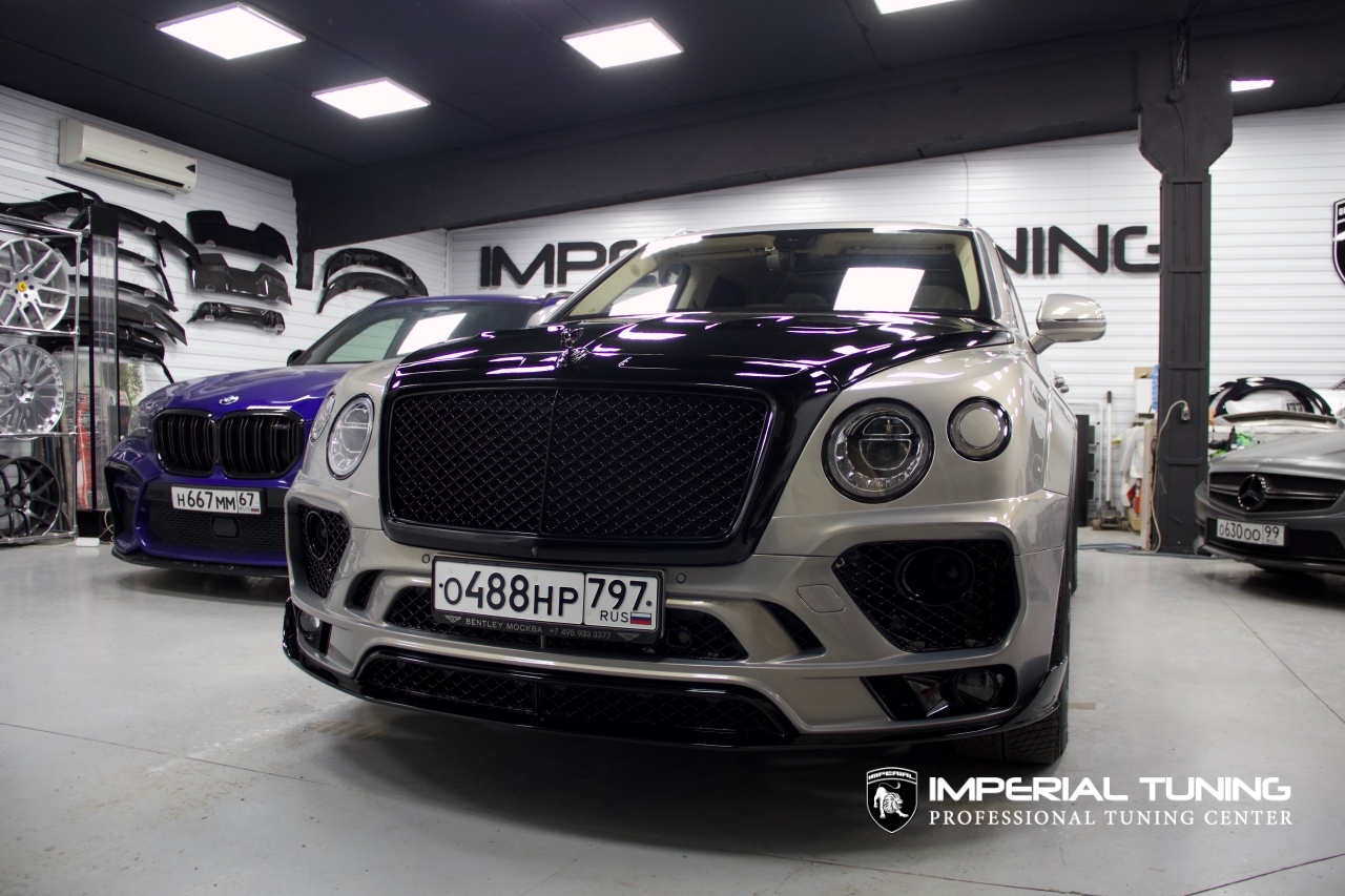 Bentley Bentayga Mansory Gold — обвес Imperial Tuning
