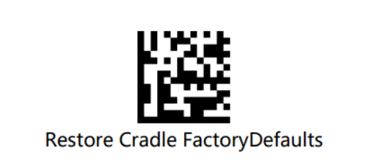 Настроечный код «Restore Cradle FactoryDefaults»