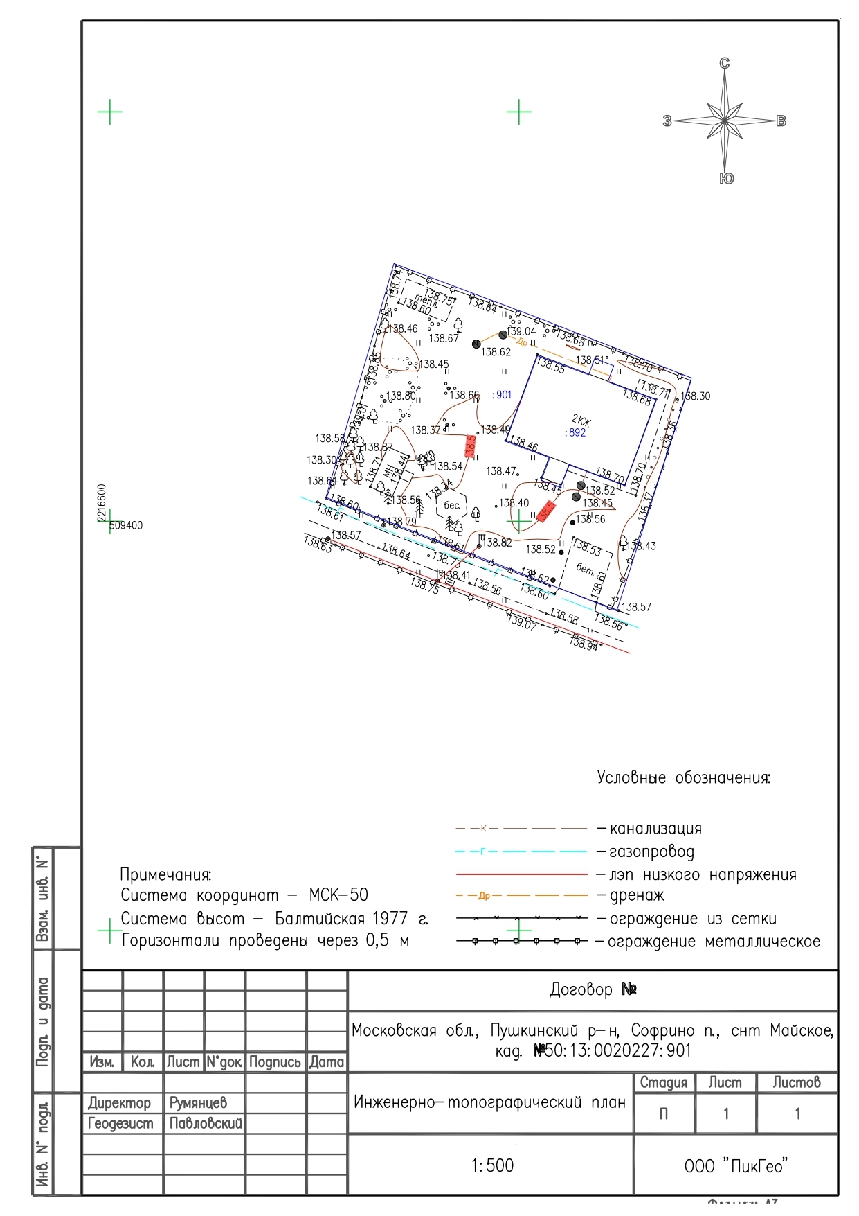 Договор на выполнение топографической съемки образец