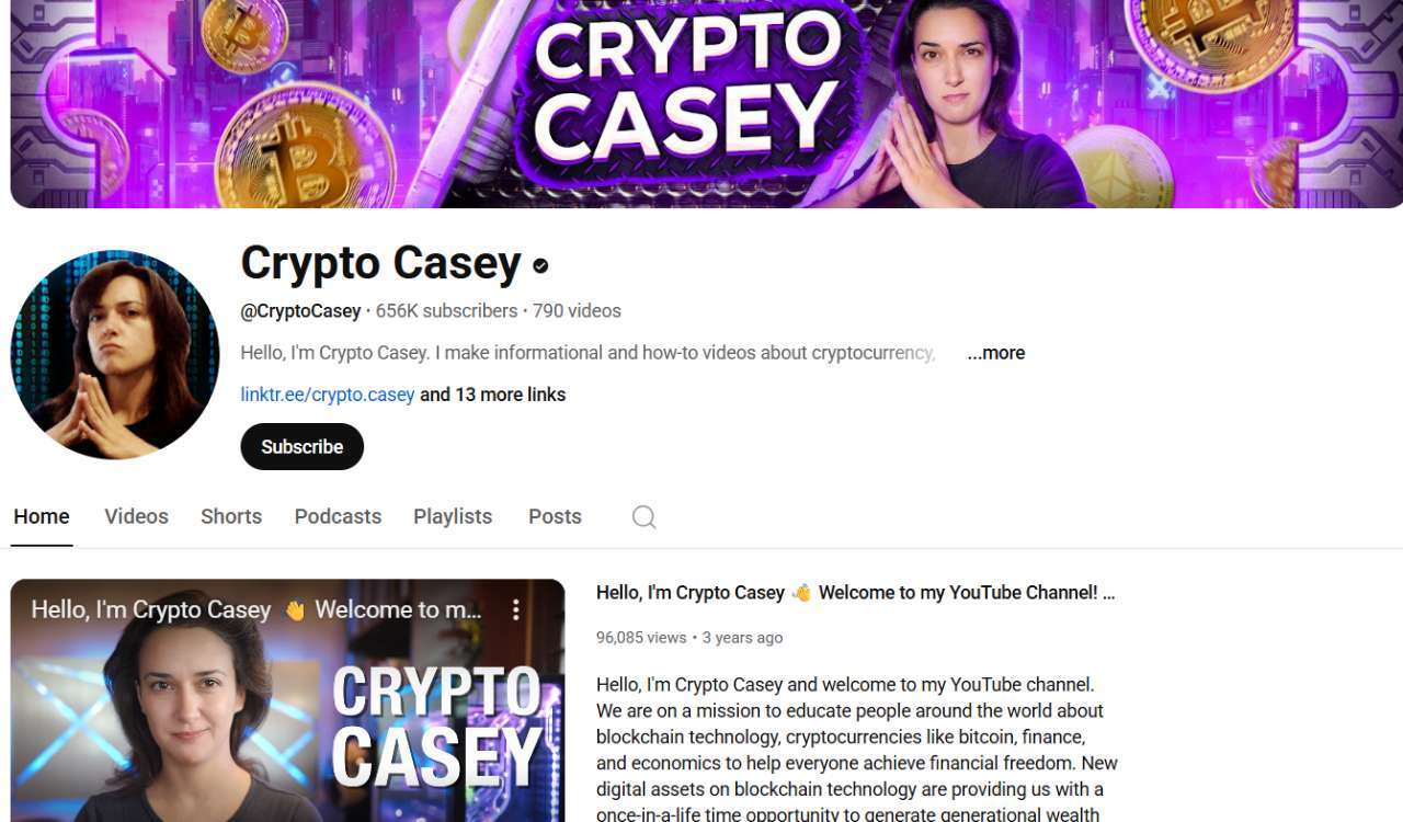 Crypto Casey – Simplified Educational Content for Crypto Enthusiasts and Traders