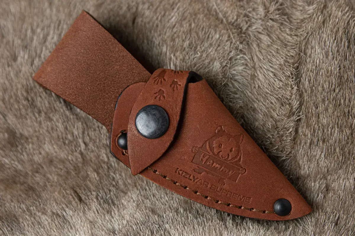 Hammy leather sheath and compact knife