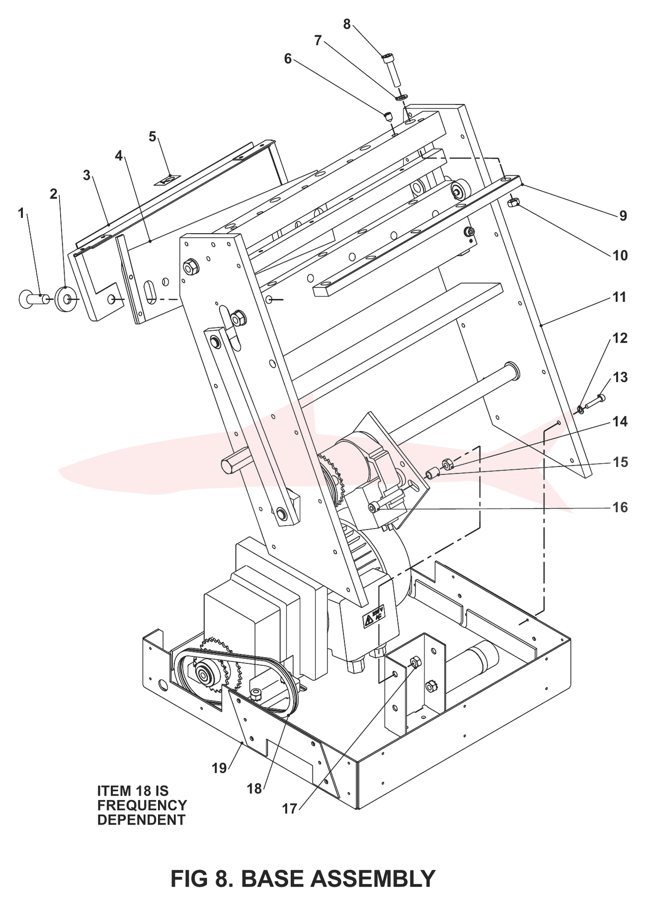 Morgana TrimMaster Pro Fig 8 Base Assembly — схема деталей