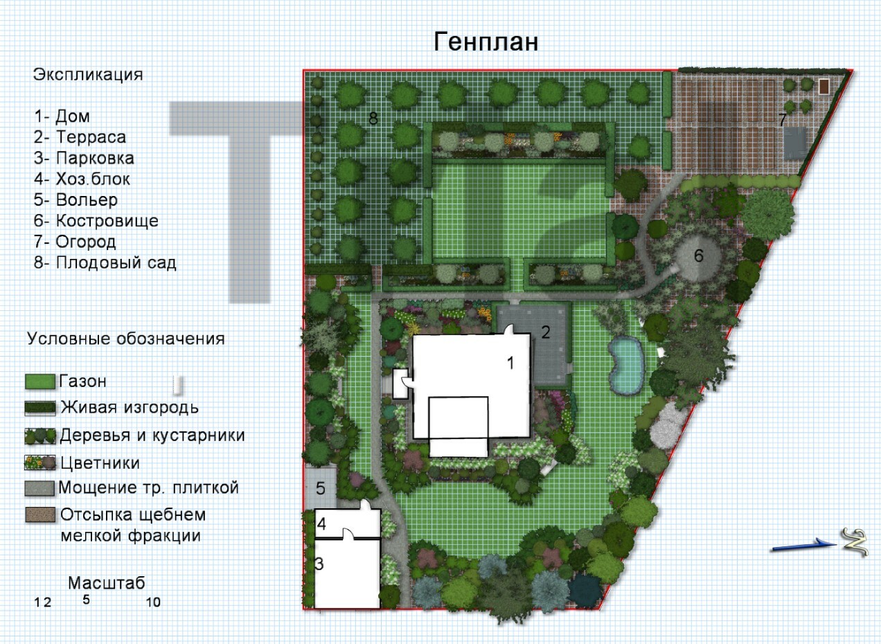 Ландшафтный дизайн, годовой курс в школе Перспектива