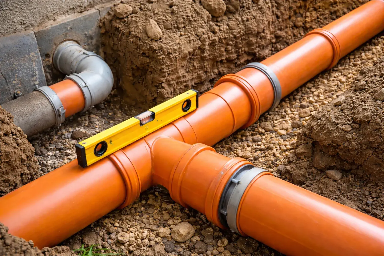 Уклон канализационной трубы на 1 метр