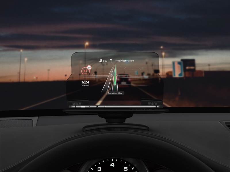 Hudway app delivers windshield HUD for driving - CNET