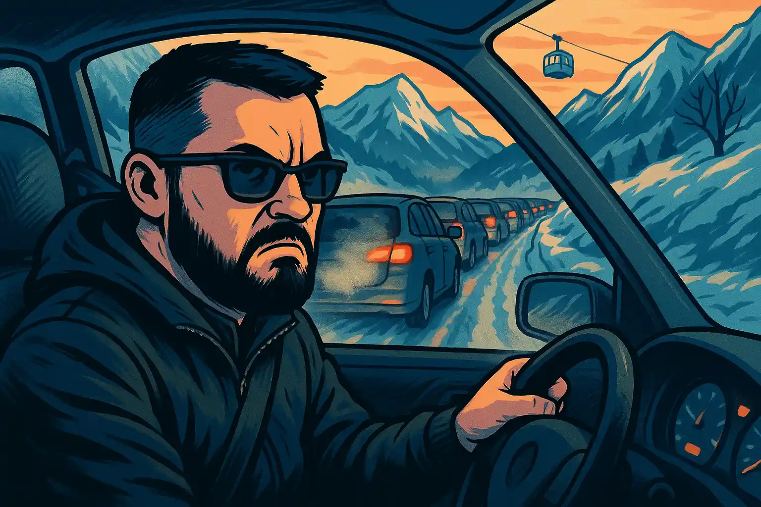 Как не попасть в пробку в Красной Поляне