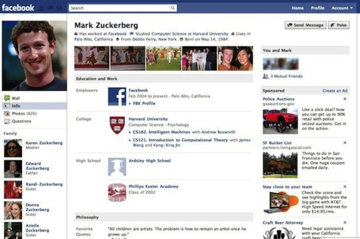 Facebook социальная сеть