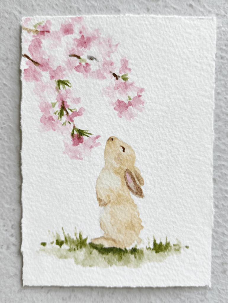 10 простых идей для весенней акварельной живописи для начинающих 17