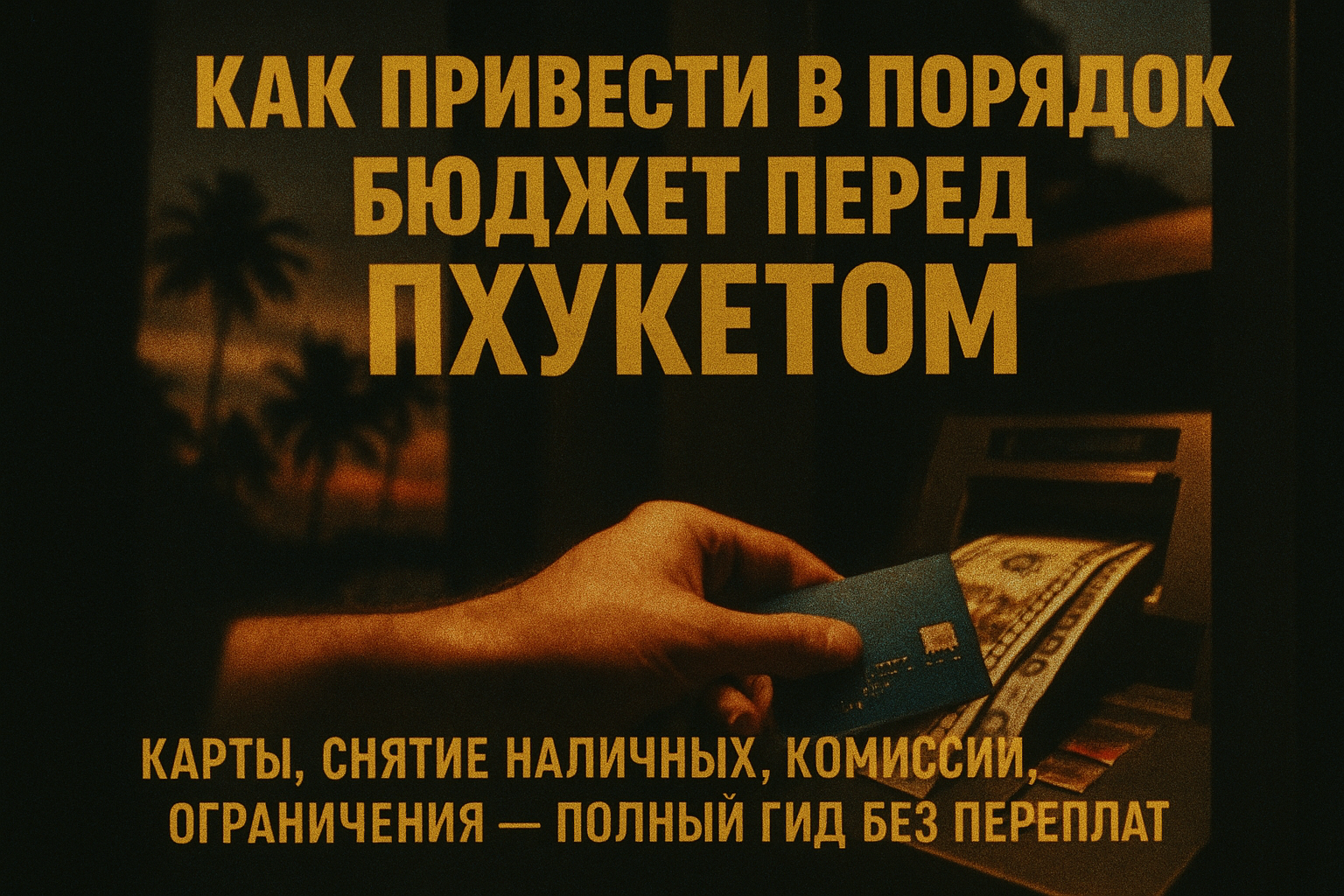 Представьте: вы прилетели на Пхукет, пошли в 7-Eleven купить воду — карта не работает, но комиссия 220 THB. За месяц таких «мелочей» — минус 10 000–20 000 THB (~26 000–52 000 RUB). Я живу на острове 10 лет и каждый сезон вижу одно и то же: 90 % туристов т