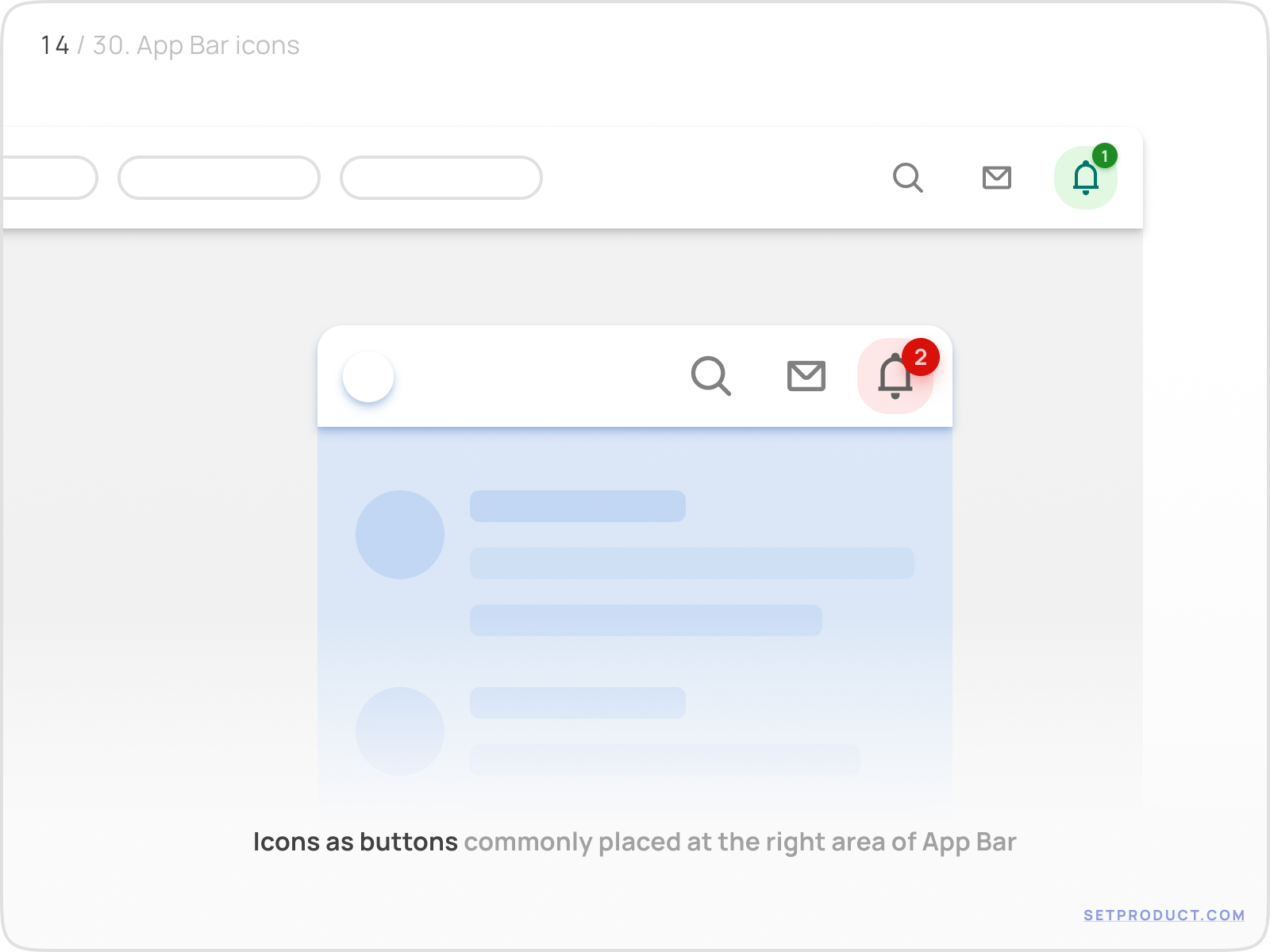 Nav Bar UI design exploration — anatomy, usecases, states, templates