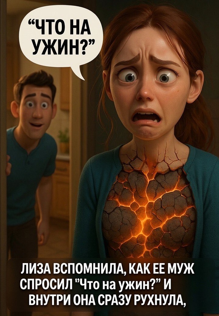 Лиза вспоминает момент с ужином
