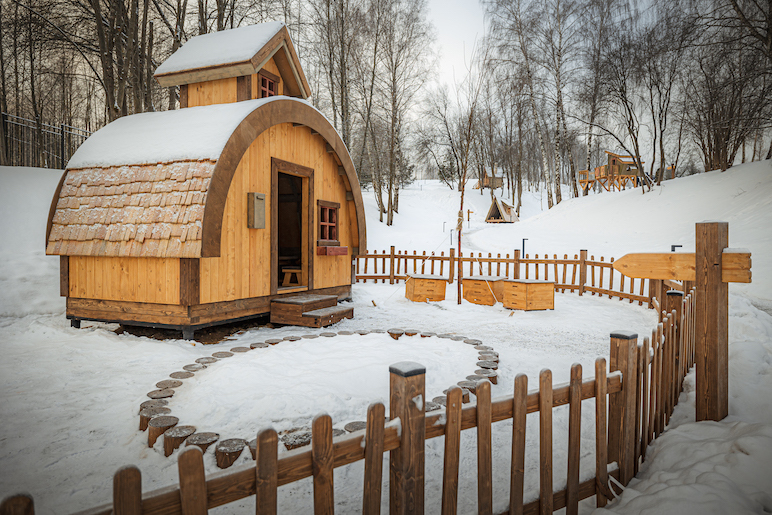 домик из дерева для детей