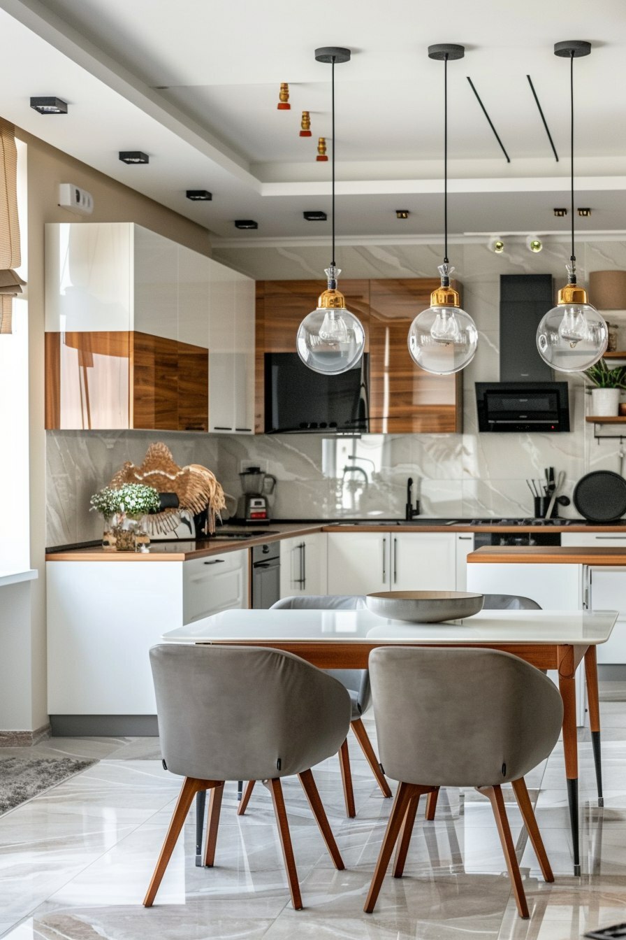 Дизайн кухни в современном стиле в квартире