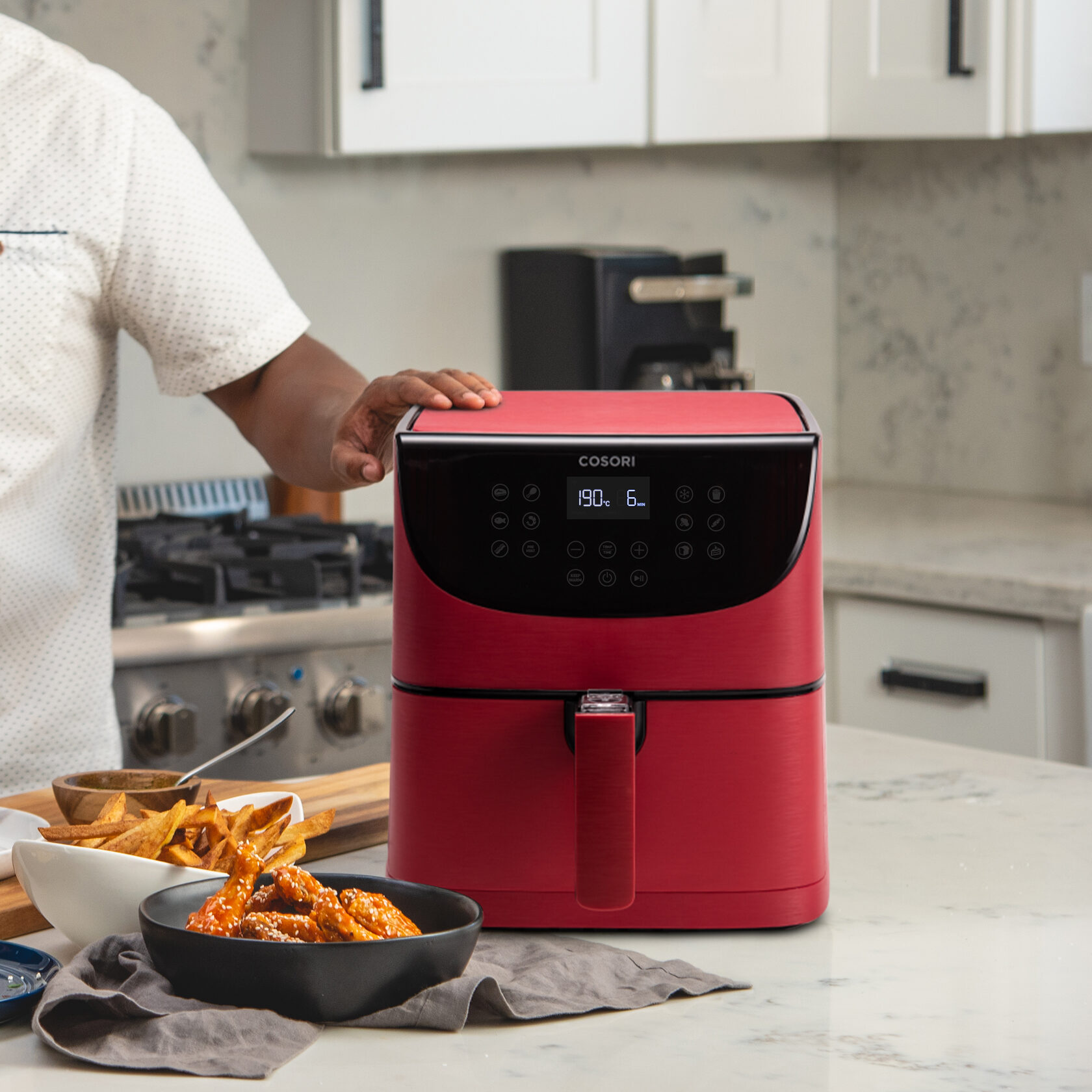 Cosori Air Fryer CP158-AF 5,5л Red — купить с бесплатной доставкой