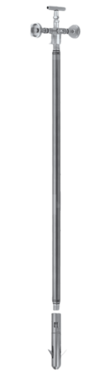 Downhole flow-through sampler