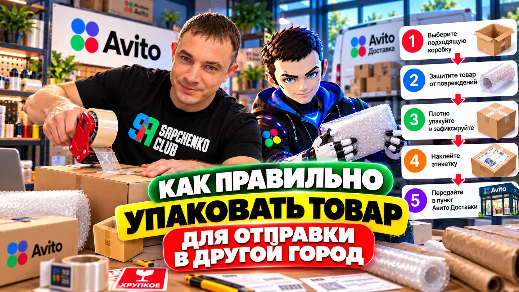 Как правильно упаковать товар для Авито Доставки