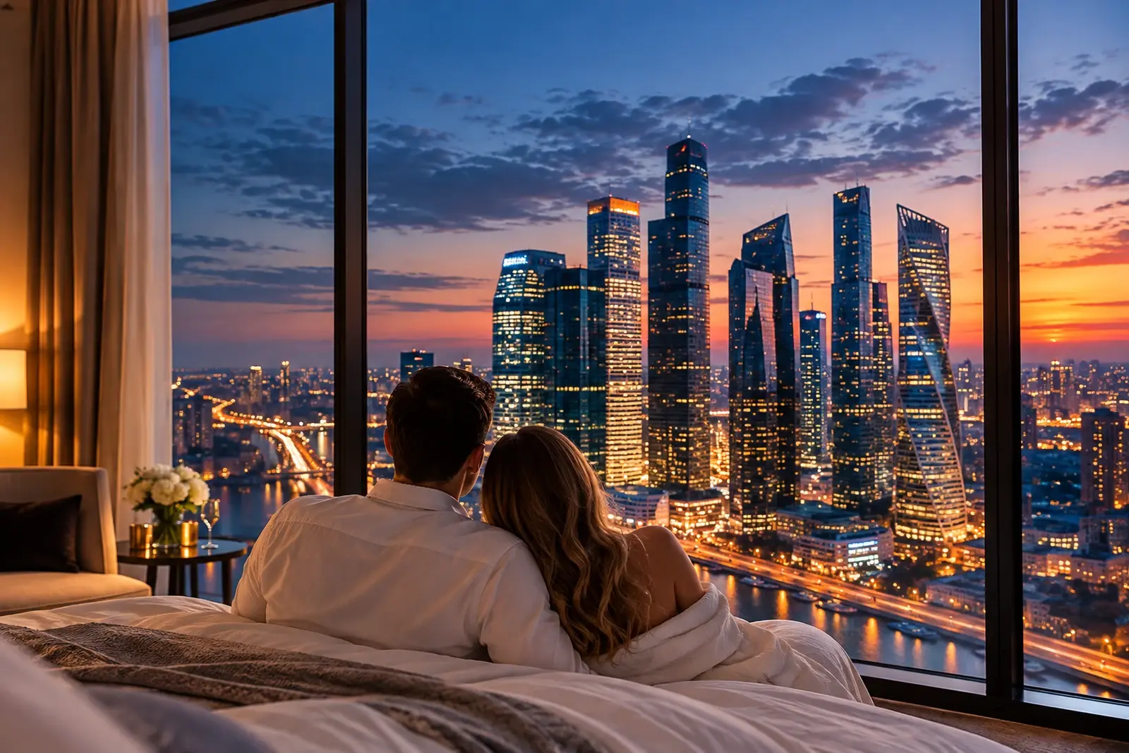 Романтический вечер с панорамным видом на Москву в Panorama City