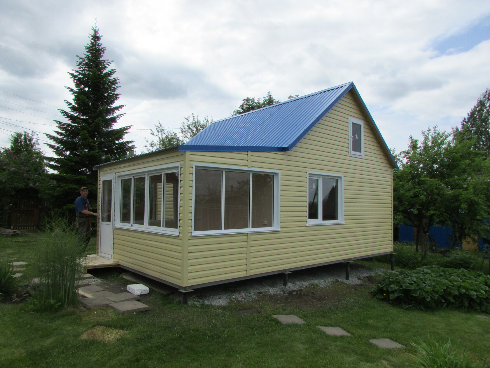 Лабинске каркасный дом веранда