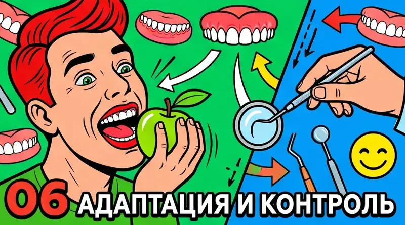 Адаптация и коррекция съёмного протеза