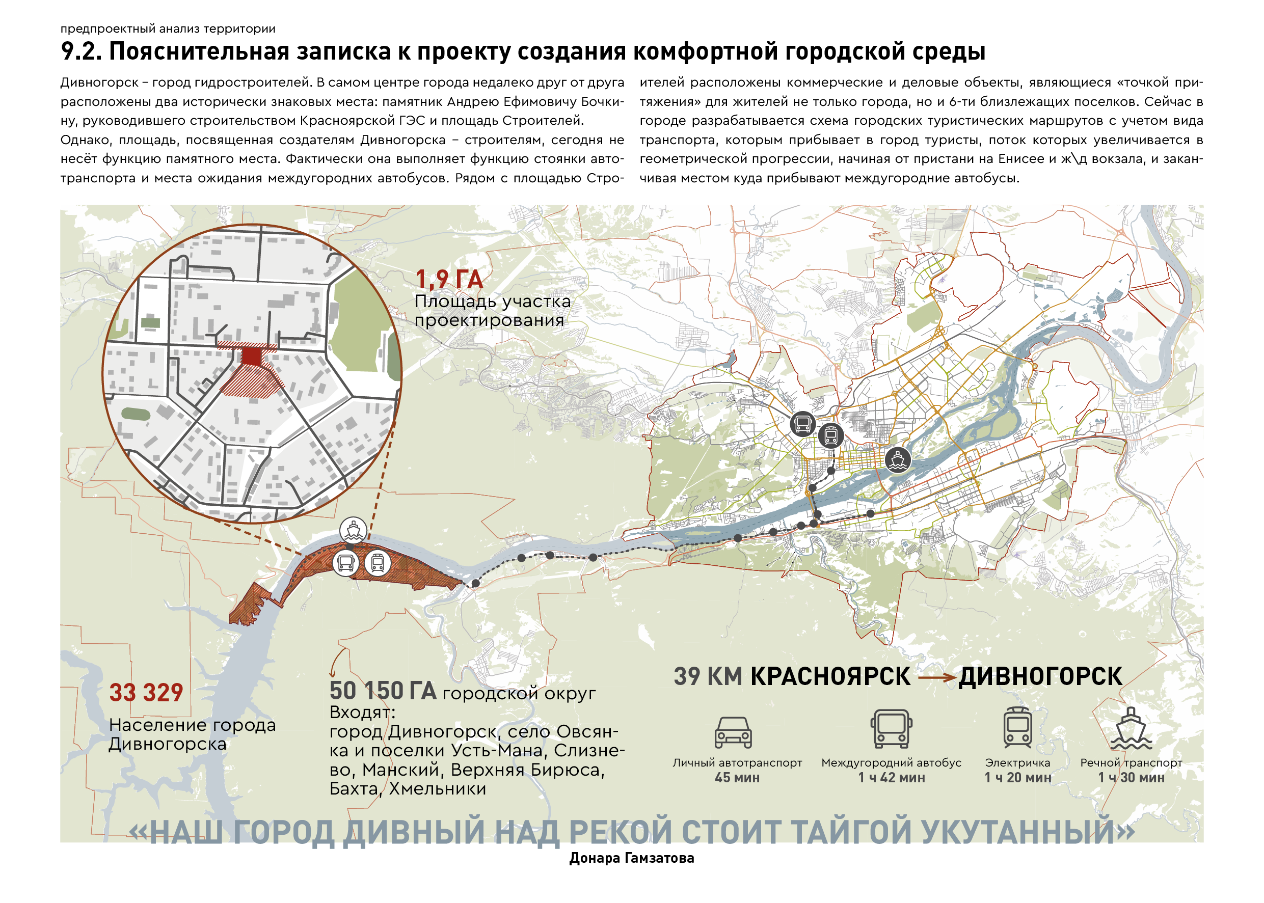 Сквер и площадь Строителей г. Дивногорск