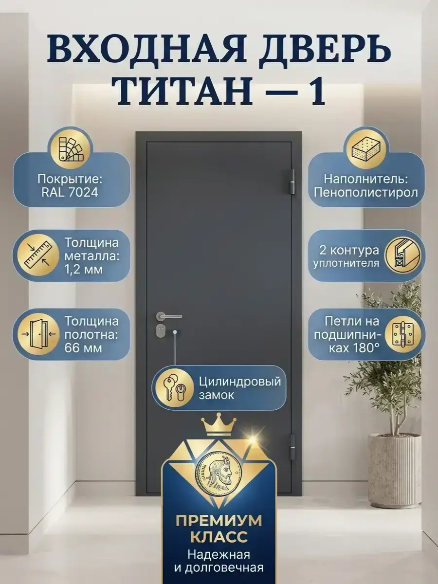 Входная дверь Титан-1
