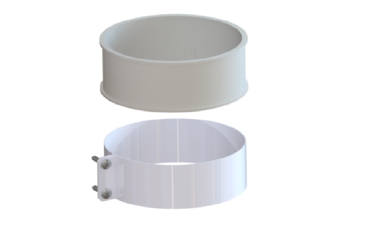 Муфта O80 | Муфты труб раздельного дымохода 80 | УТДК