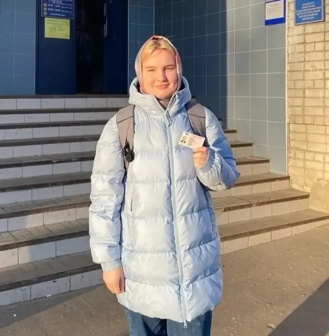 Речкина Мария сдала на права