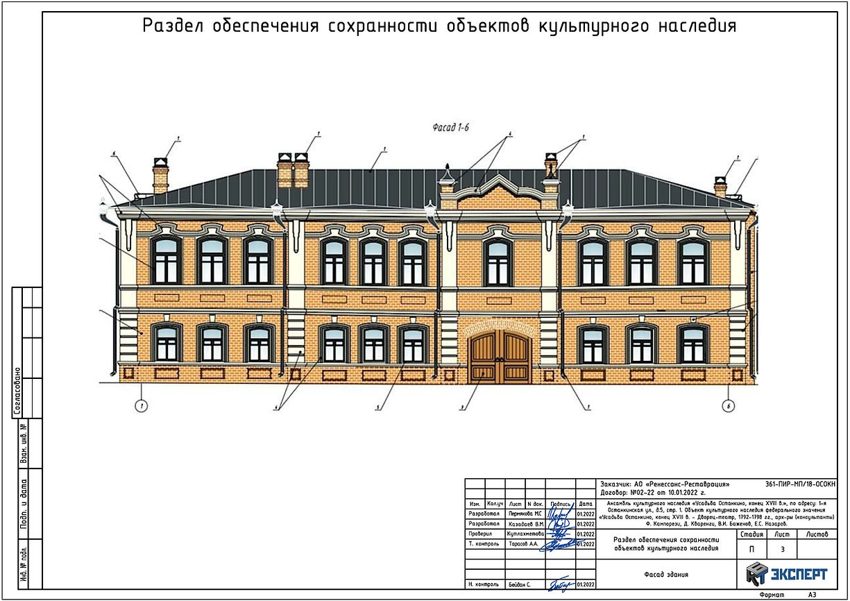 Проект предмета охраны объекта культурного наследия образец