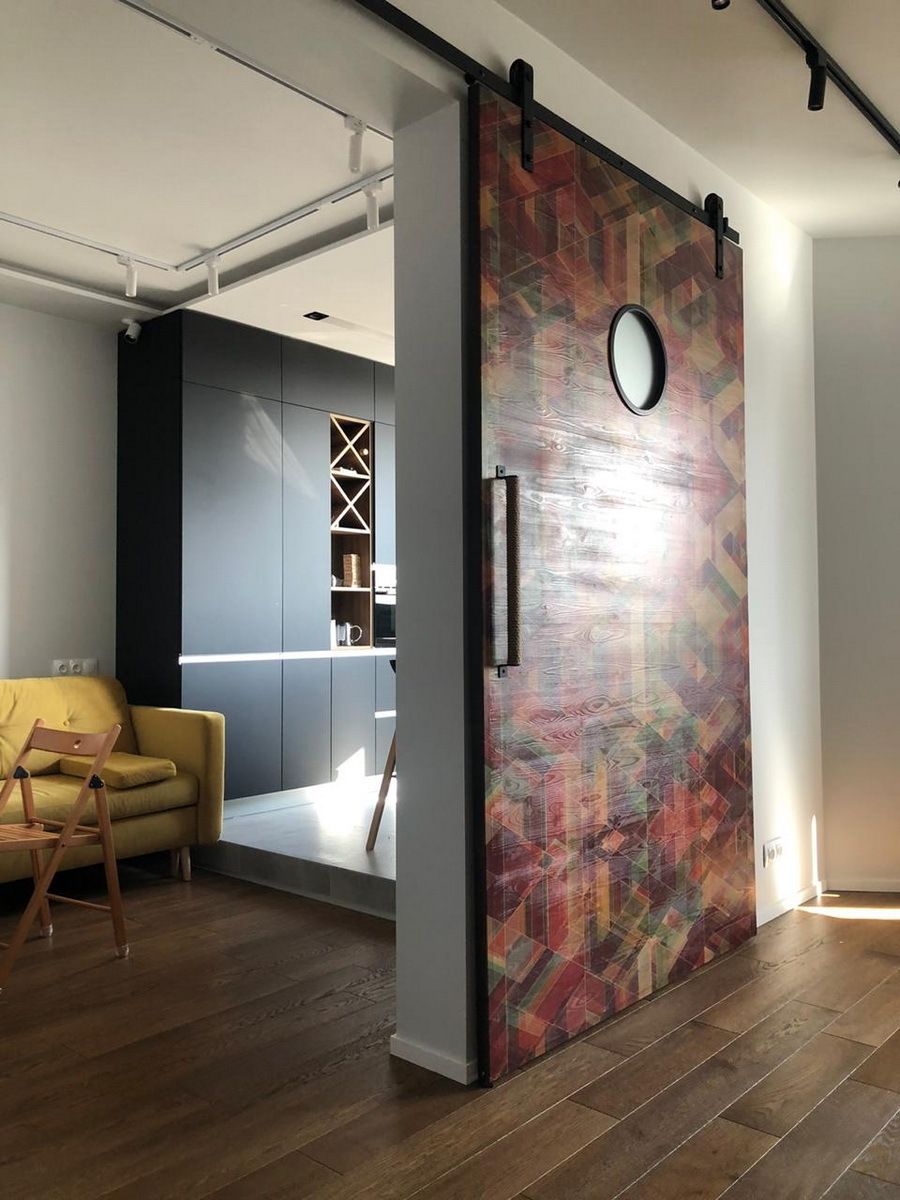 Раздвижная амбарная дверь