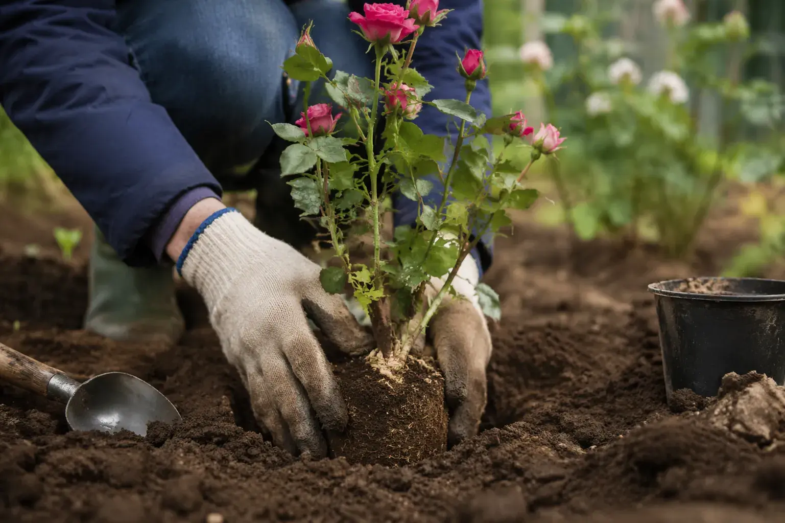 Посадка роз весной