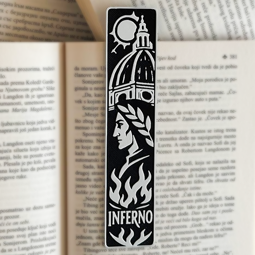 Bookmarker sa motivom vatre i arhitekture – obeleživač za knjige iz kolekcije Tajne civilizacije