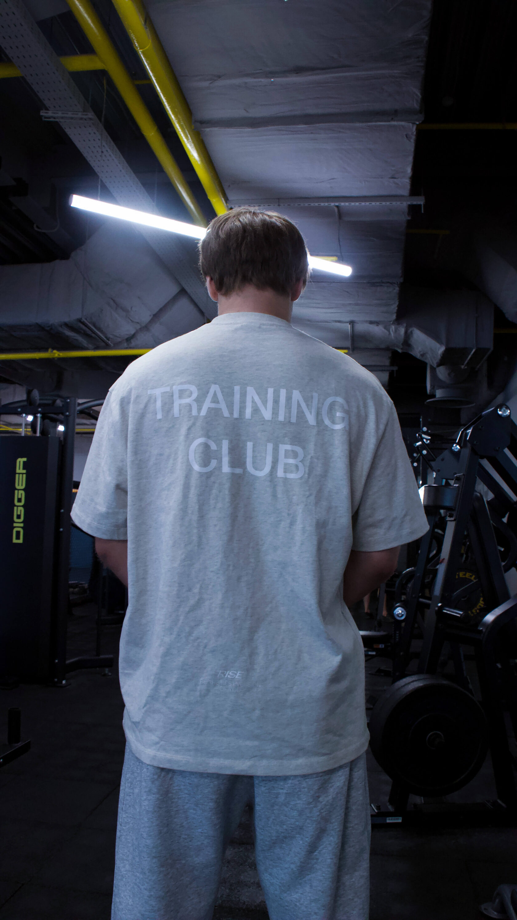 Футболка Training Club Rise мужская серо-бежевая