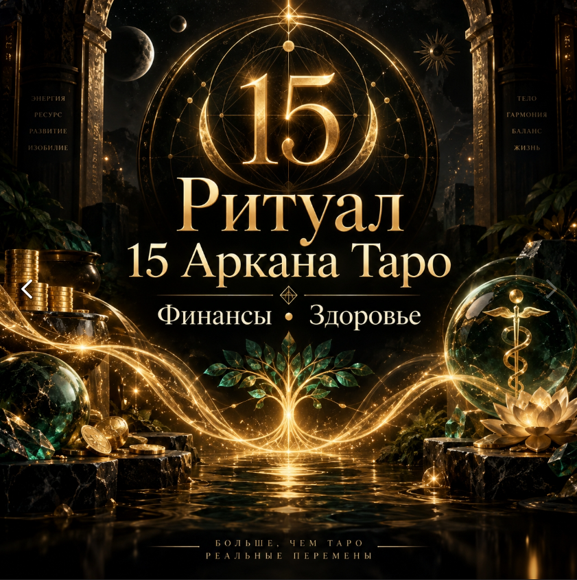 Ритуал 15 Аркана Таро — Финансы и здоровье
