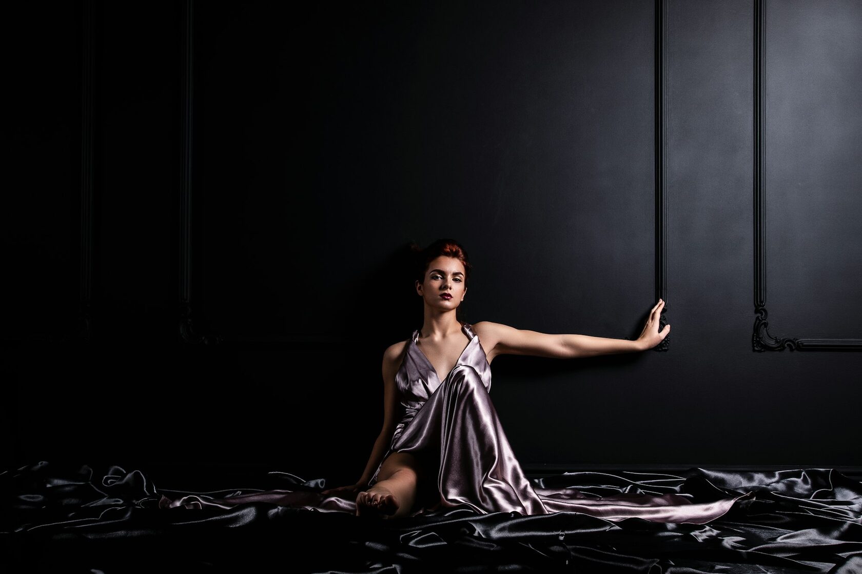 Robe de soie Nuit Blanche