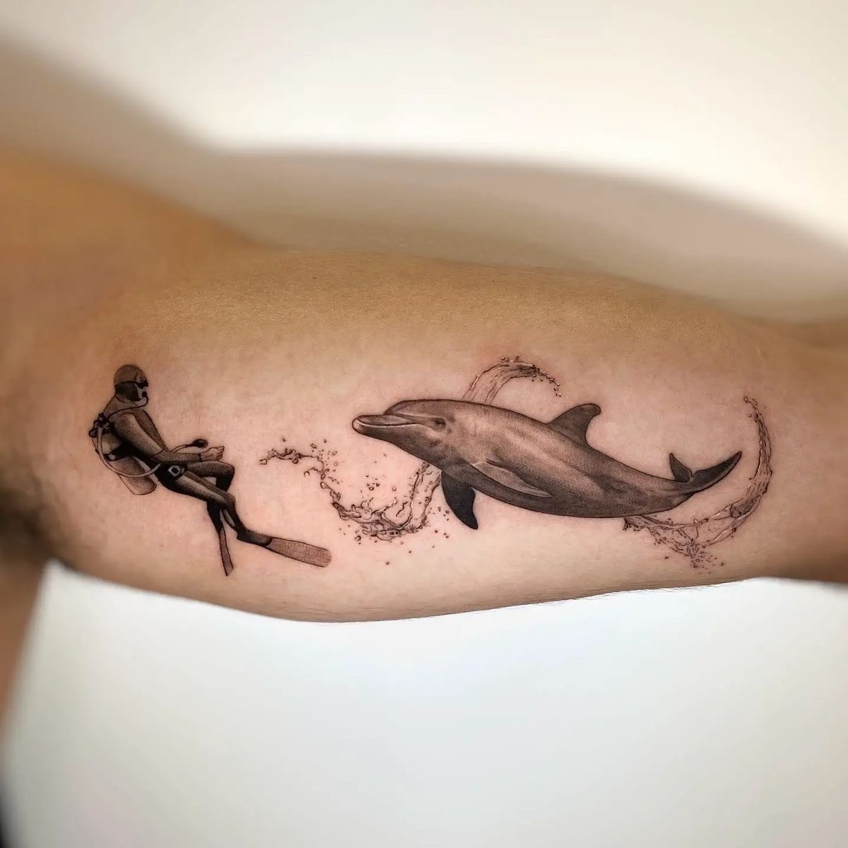 Tattoo Madeira dolphins
